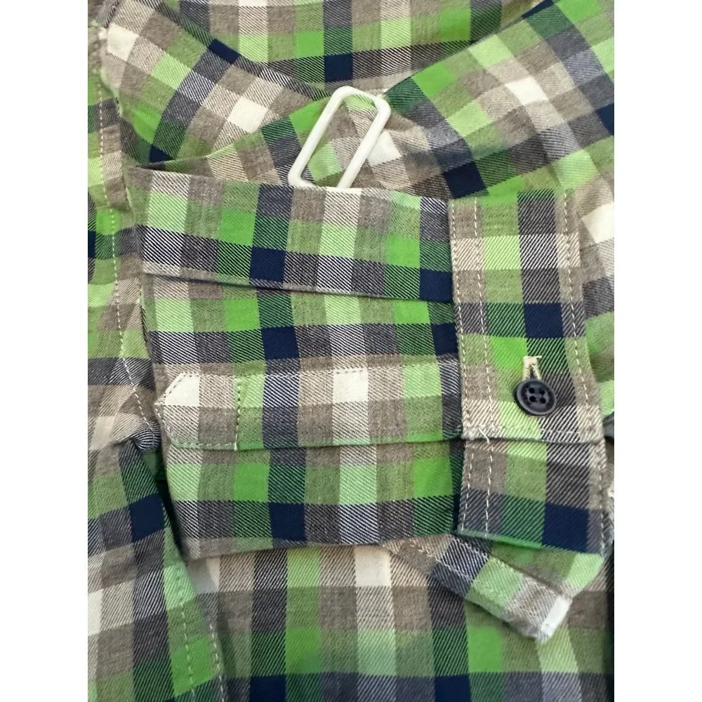 NWT Mayoral collar green plaid top 12‎ mos